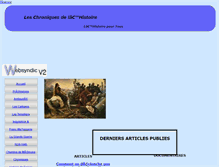 Tablet Screenshot of chroniqueshistoire.fr